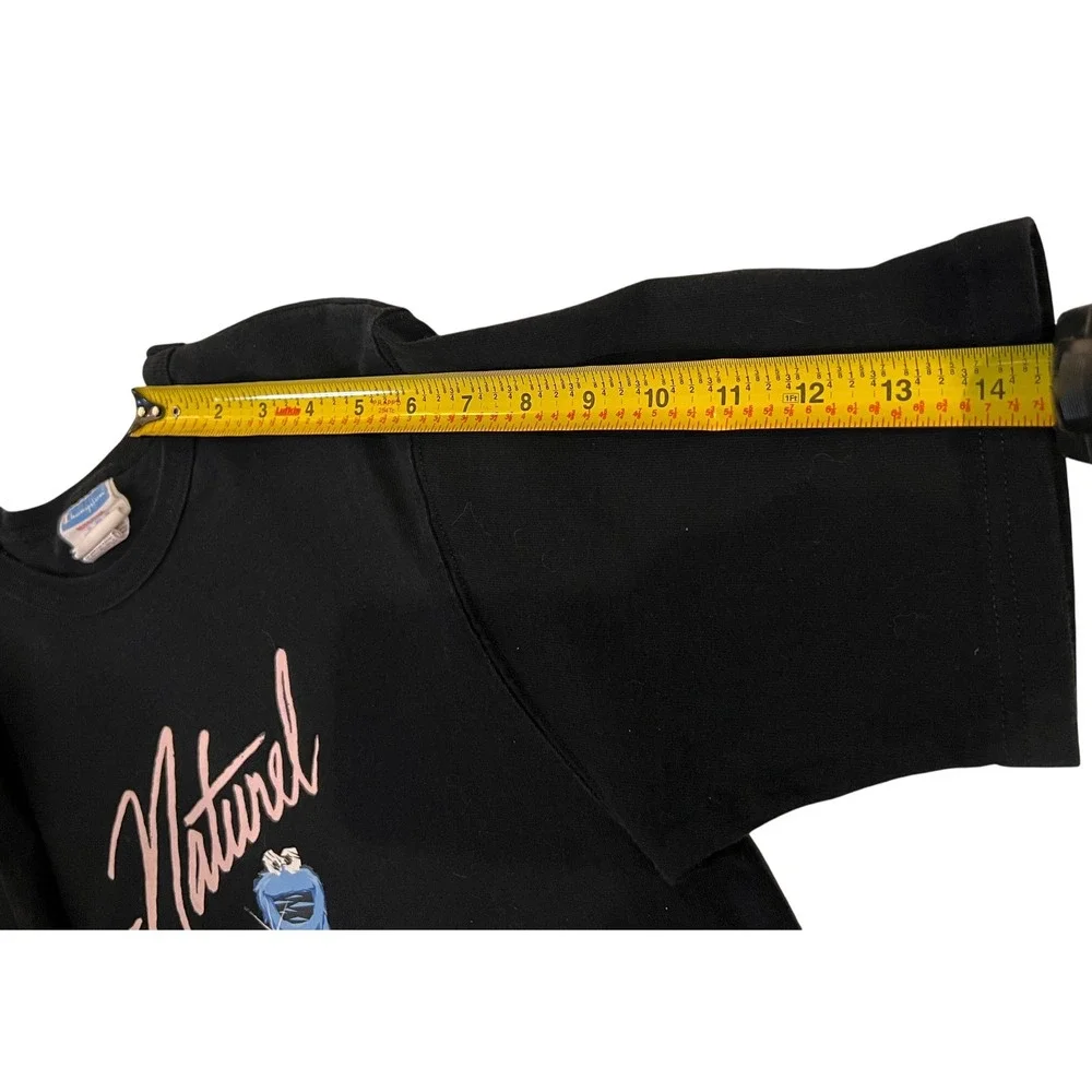 Champion Naturel Cookie Monster T-Shirt Black Graphic‎ Print Mens Medium - Picture 5 of 10